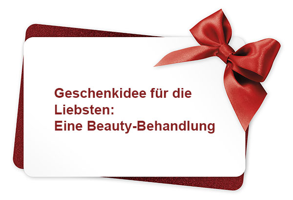 Gutschein mit Text Geschenkidee für die Liebsten: Eine Beauty-Behandlung